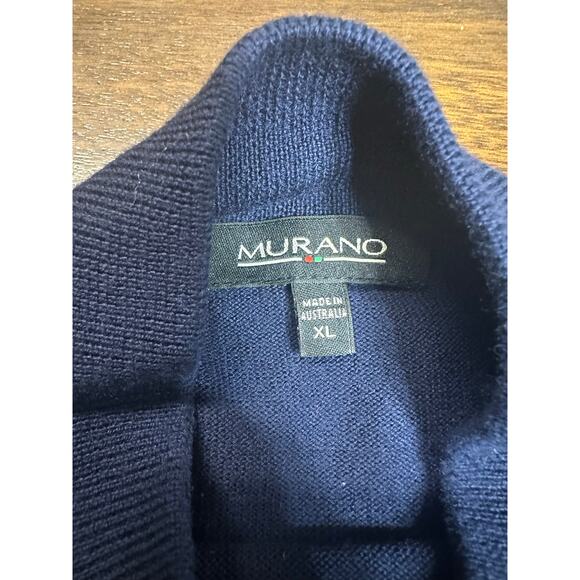 Murano Extra Fine Wool Sweater Bundle Men XL Academia Twee Preppy Classy Flaws - Picture 3 of 16